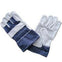 Light Leather Gloves - Denim Back + Cuff